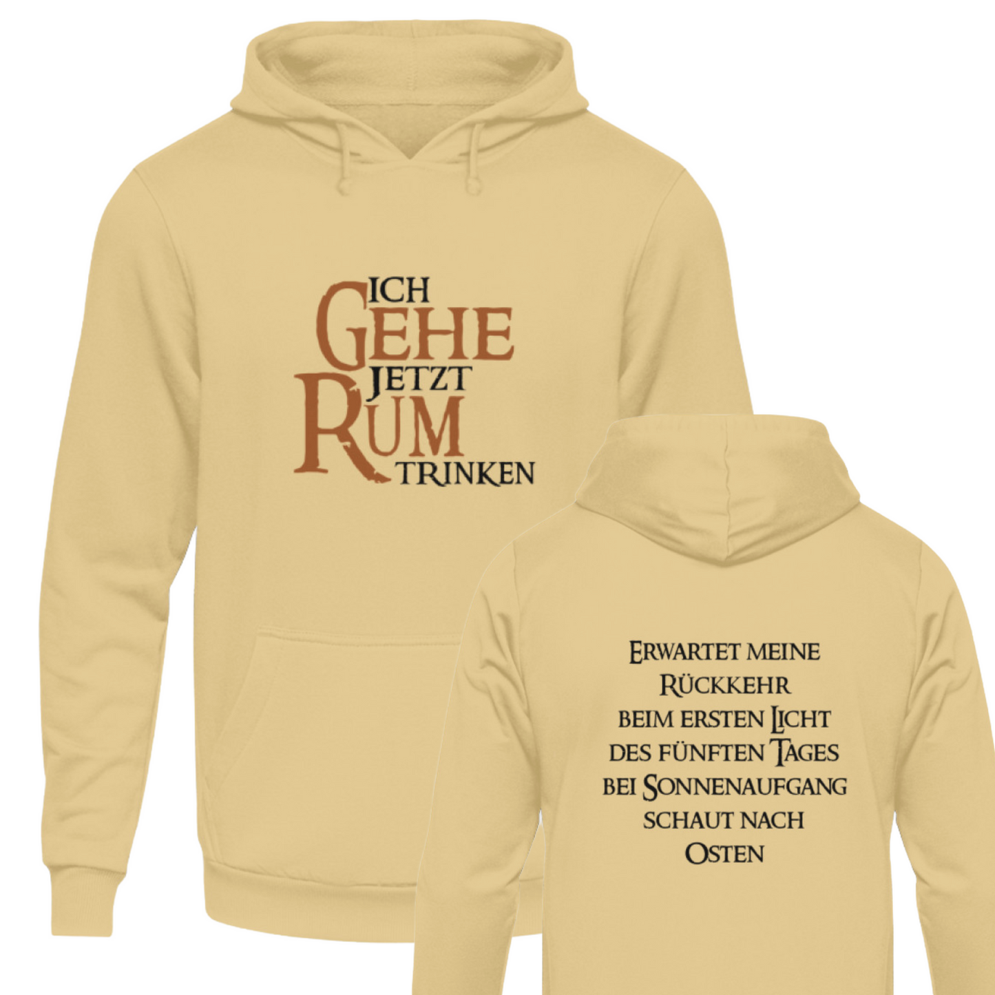 Ich gehe jetzt Rum trinken - Hoodie