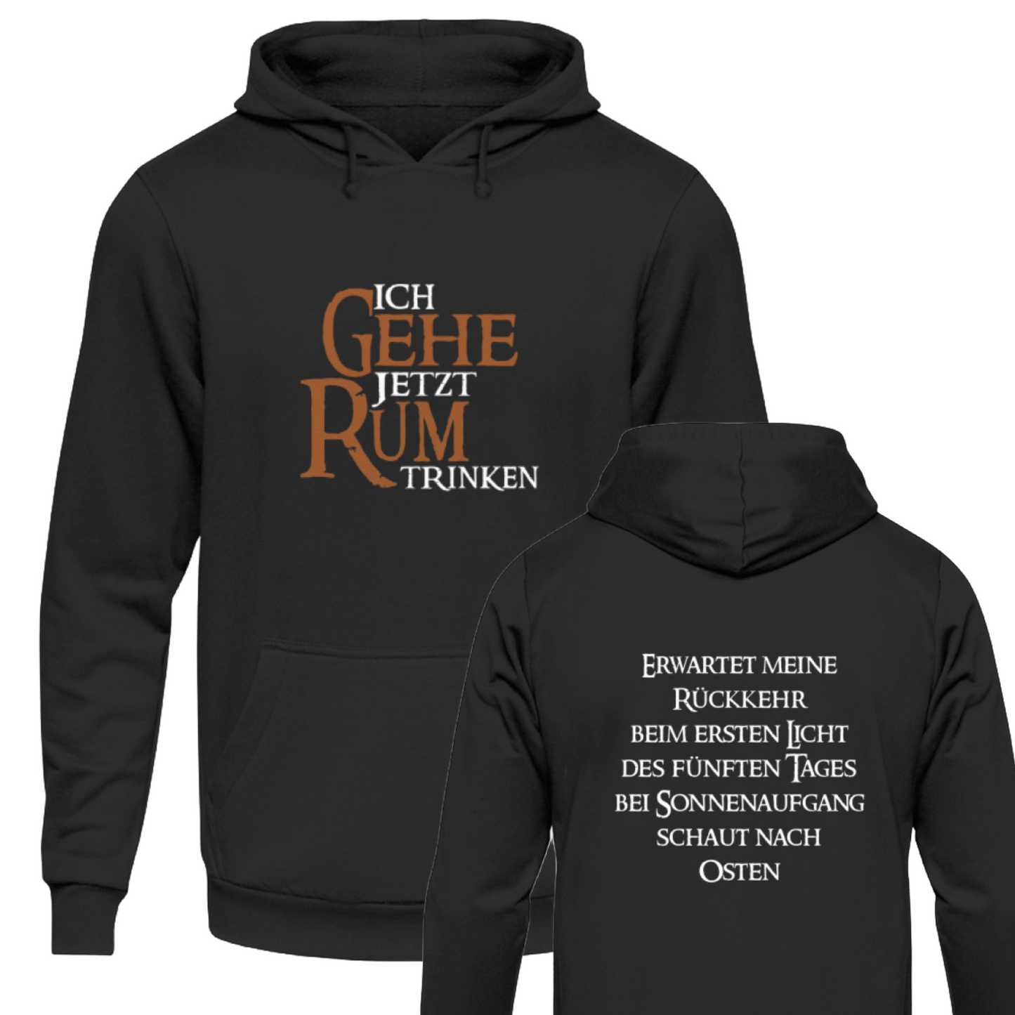 Ich gehe jetzt Rum trinken - Hoodie