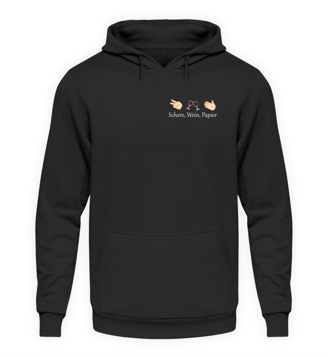 Schere, Wein, Papier - Hoodie