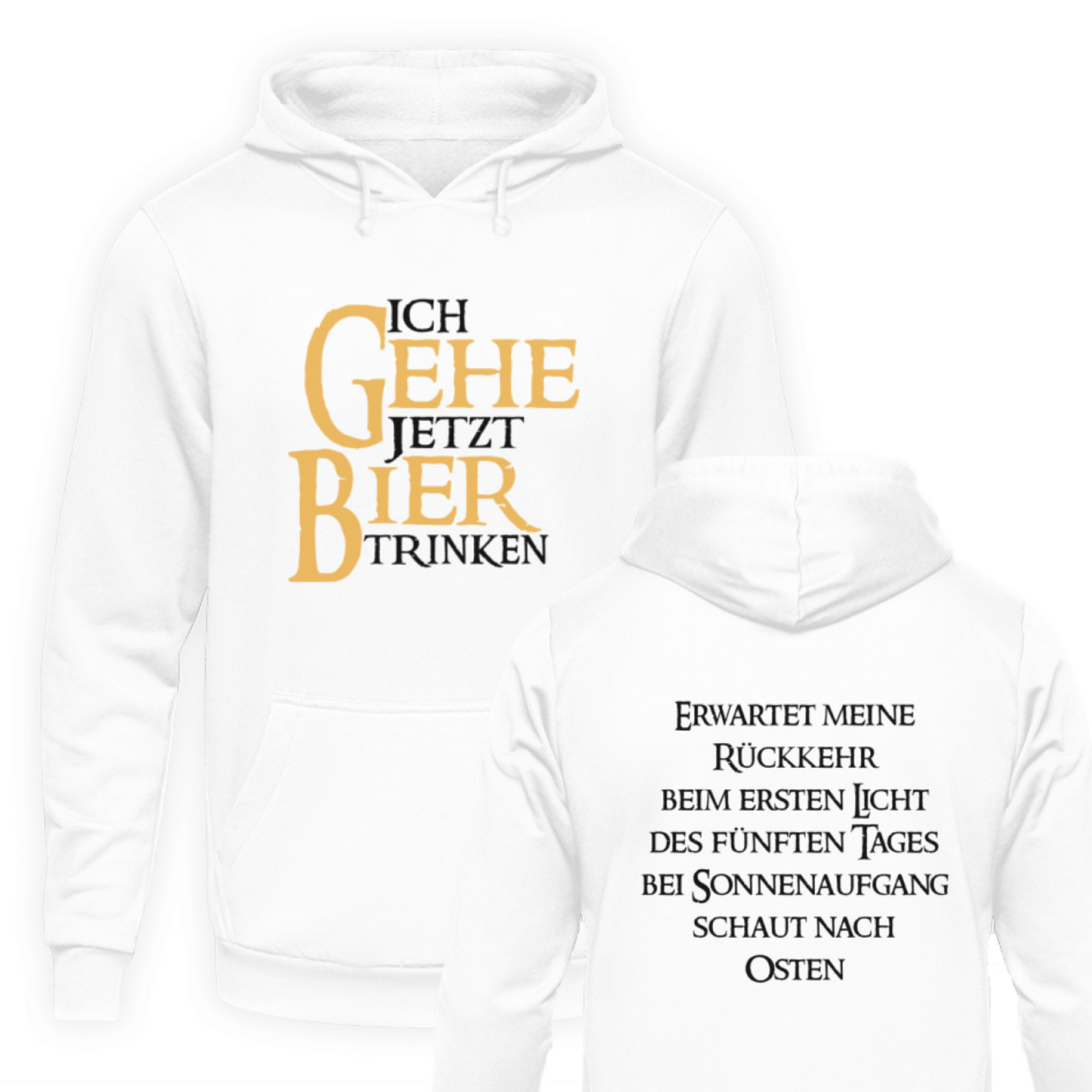 Ich gehe jetzt Bier trinken  - Hoodie