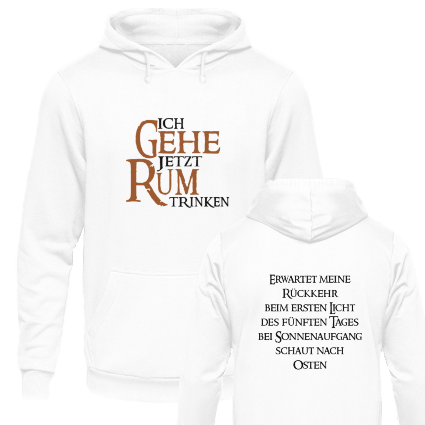 Ich gehe jetzt Rum trinken - Hoodie