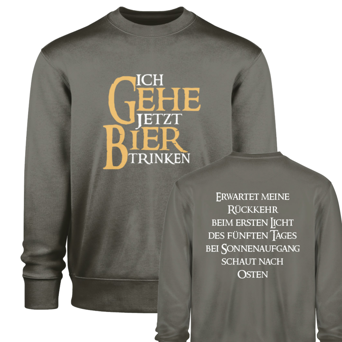 Ich gehe jetzt Bier trinken  - Premium Sweatshirt 🌱
