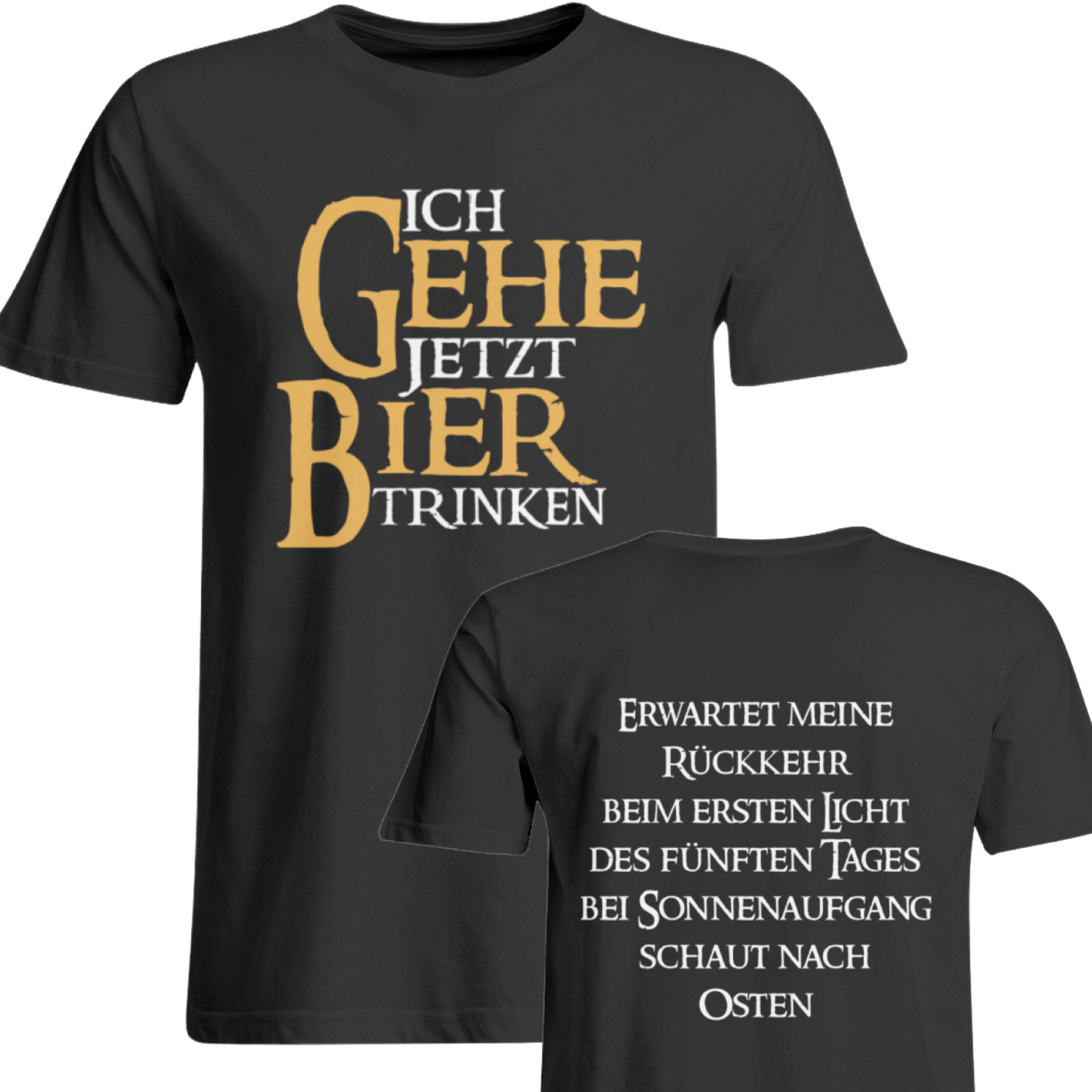 Ich gehe jetzt Bier trinken - Oversized Shirt