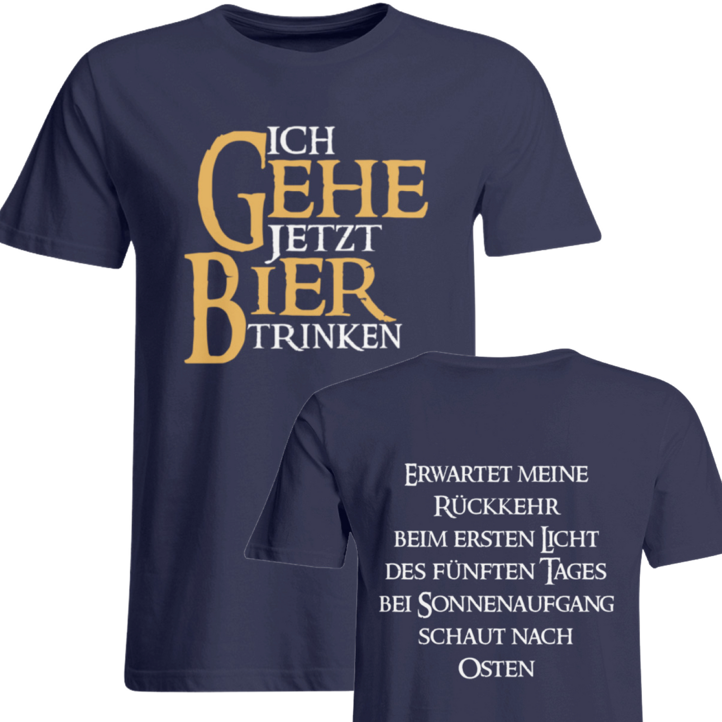 Ich gehe jetzt Bier trinken - Oversized Shirt