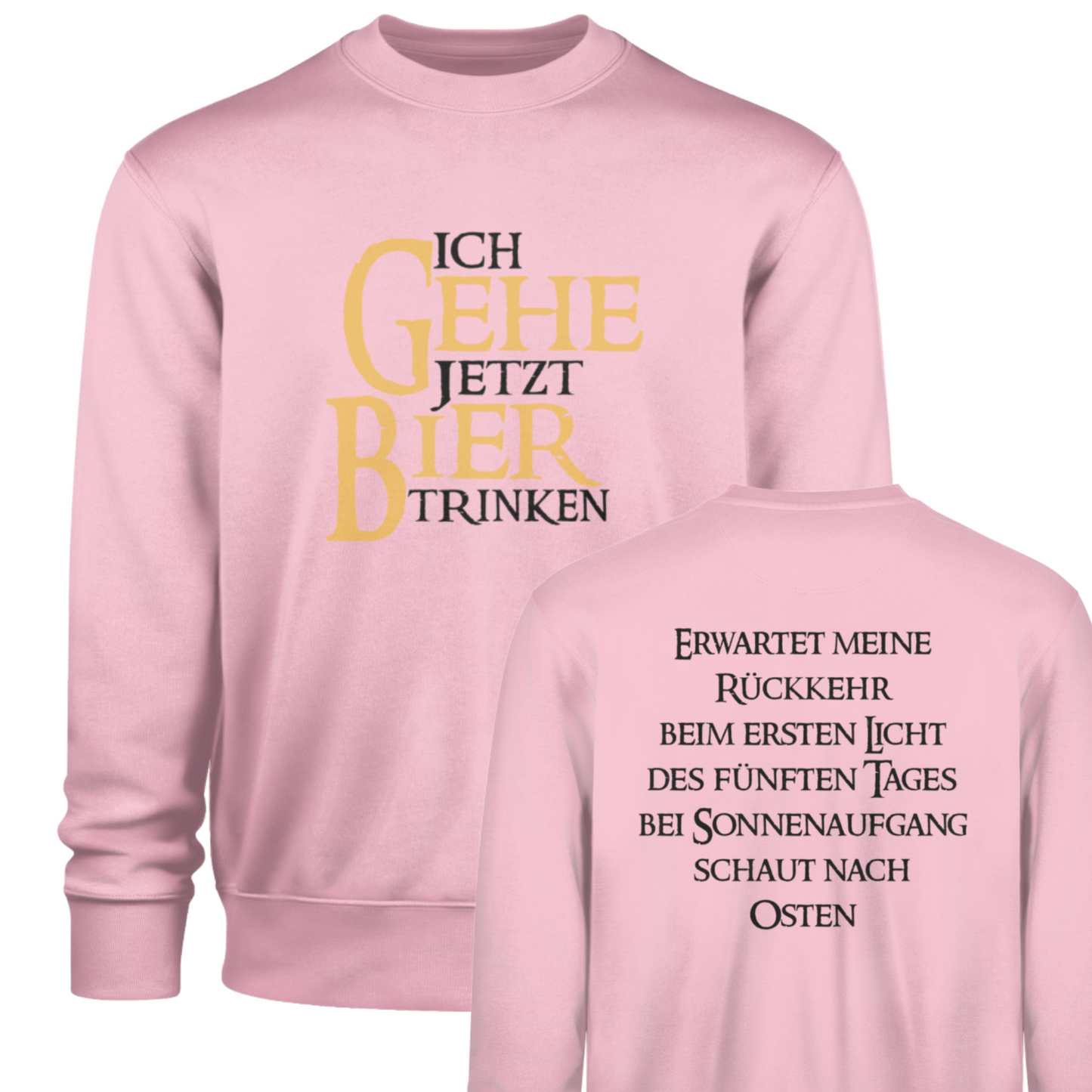 Ich gehe jetzt Bier trinken  - Premium Sweatshirt 🌱