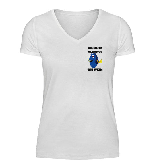 Dori - Nie mehr Alkohol Oh Wein - Damen V-Neck T-Shirt