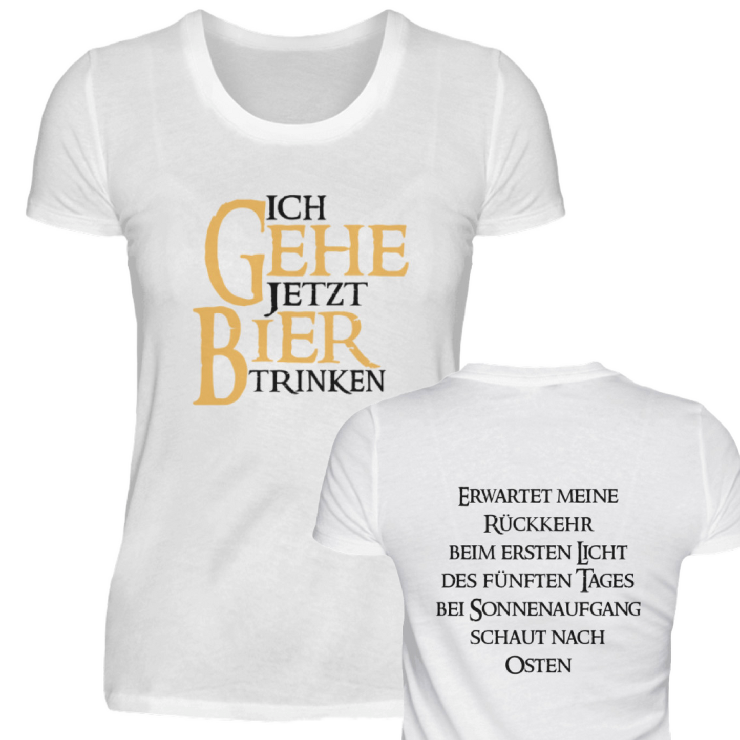 Ich gehe jetzt Bier trinken  - Damen Premiumshirt